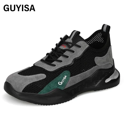 Scarpe antinfortunistiche moda outdoor Guyisa, gomma leggera